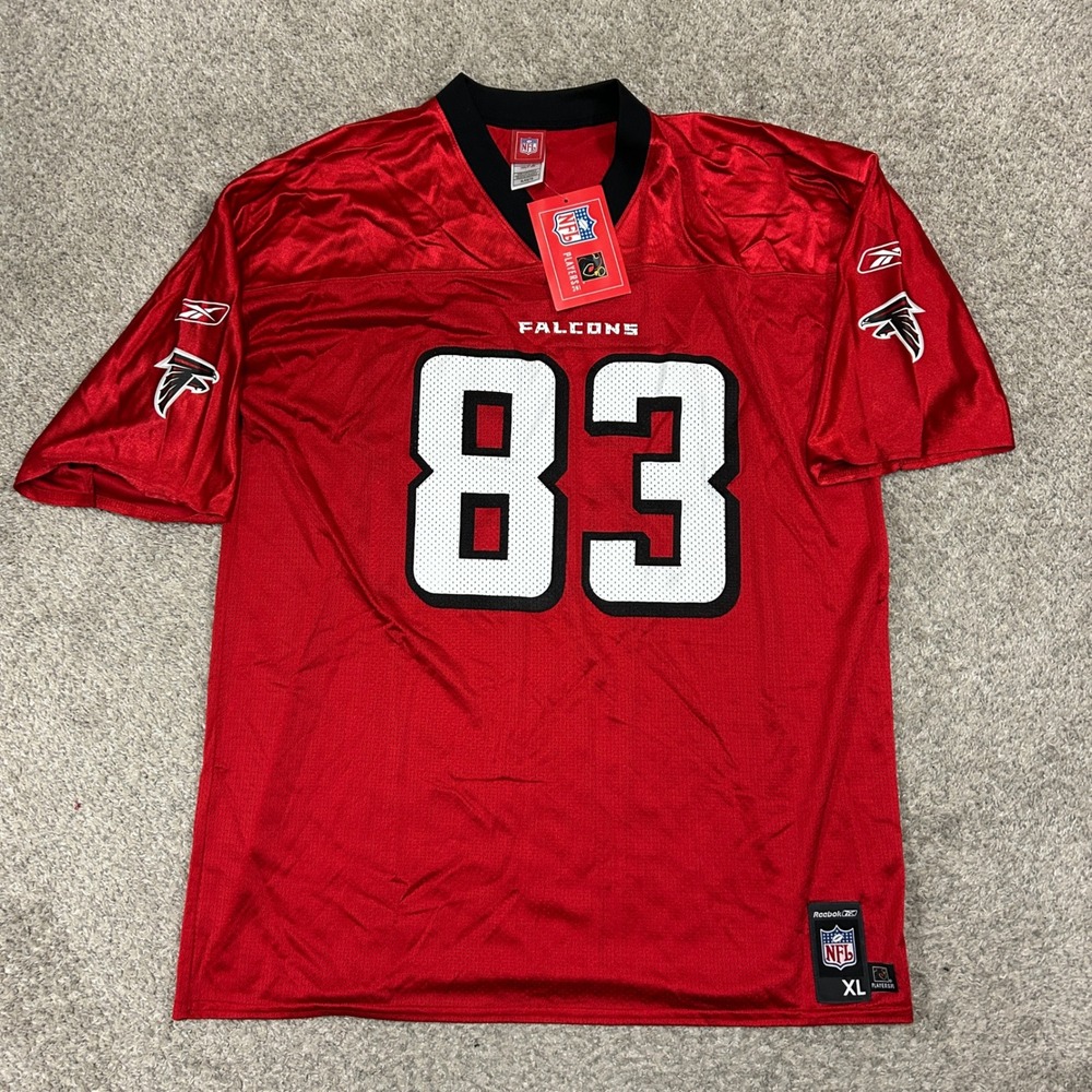 Reebok NFL Atlanta Falcons Alge Crumpler 83‎ Jersey XL Red Vintage NWT
